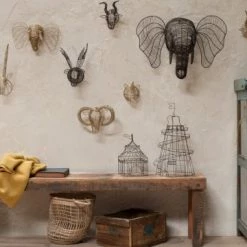 Nkuku Mini Wire Goat Head Trophy