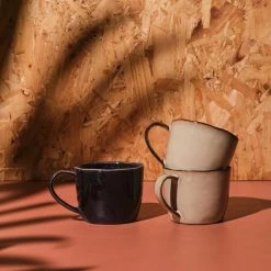 Nkuku Deep Blue Ceramic Coffee Mug