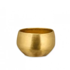 Nkuku Atsu Brass Planter - Small