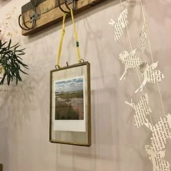 Nkuku Petit cadre kiko portrait en laiton