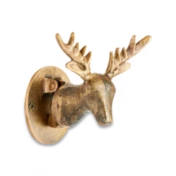 Nkuku Stag Brass Door Knocker