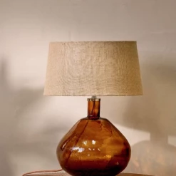 Nkuku Baba Glass Lamp In Burnt Amber Large 10 Nkuku Baba Glass Lamp In Burnt Amber Large