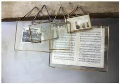 Nkuku Medium Kiko Antique Brass Hanging Frame 5 x 7 inch Landscape