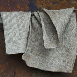 Nkuku Braided Hemp Rug - Natural