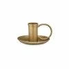 Nkuku Antique Brass Iron Candlestick