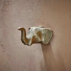Nkuku Elephant Brass Hook