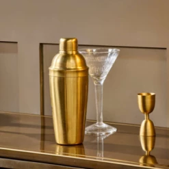 Nkuku Rahuri Cocktail Shaker - Brass