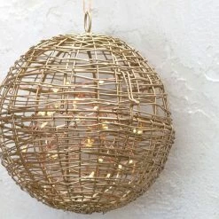 Nkuku Large Brass Ngoni Giant Opening Bauble 5 Nkuku Large Brass Ngoni Giant Opening Bauble