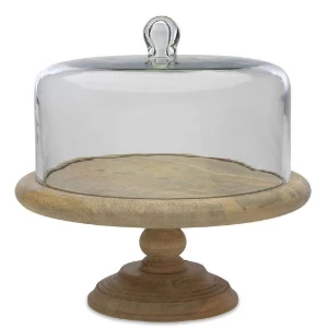 Nkuku Recycled Glass Dome Cake Stand 1 Nkuku Recycled Glass Dome Cake Stand