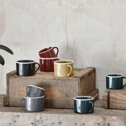 Nkuku Large Dark Teal Datia Mug