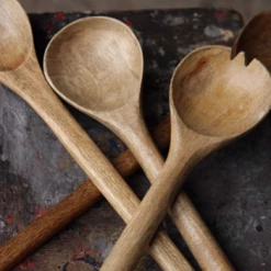 Nkuku Mango Wood Salad Servers 5 Nkuku Mango Wood Salad Servers