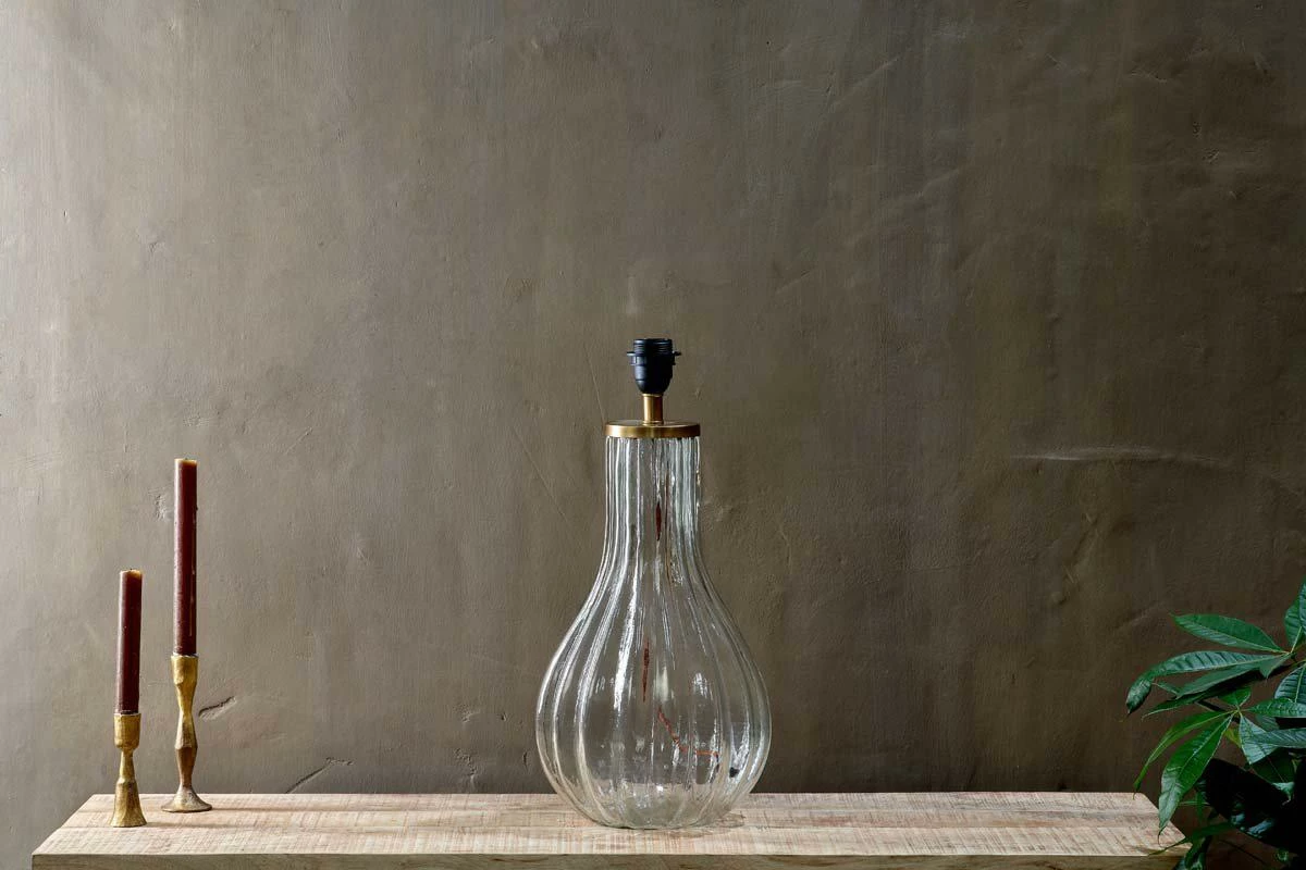 Nkuku Tall Clear Glass Varanisi Lamp 2 Nkuku Tall Clear Glass Varanisi Lamp