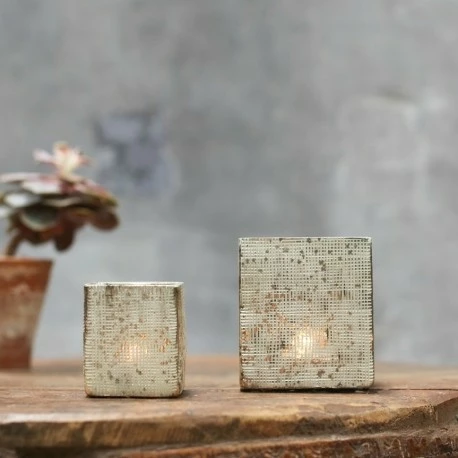 Nkuku Large Subira Etched Glass T-Light Holder 4 Nkuku Large Subira Etched Glass T-Light Holder