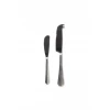 Nkuku Brushed Silver Osko Cheese Butter Knife Set