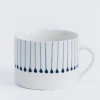 Nkuku Navy & White Matchstick Mug