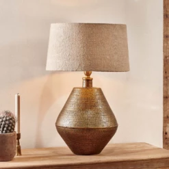 Nkuku Nalgonda Lamp - Antique Brass - Large
