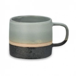 Nkuku Enesta Dipped Mug In Dusty Blue