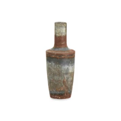 Nkuku Bennu Mini Bottle Vase Aged Zinc