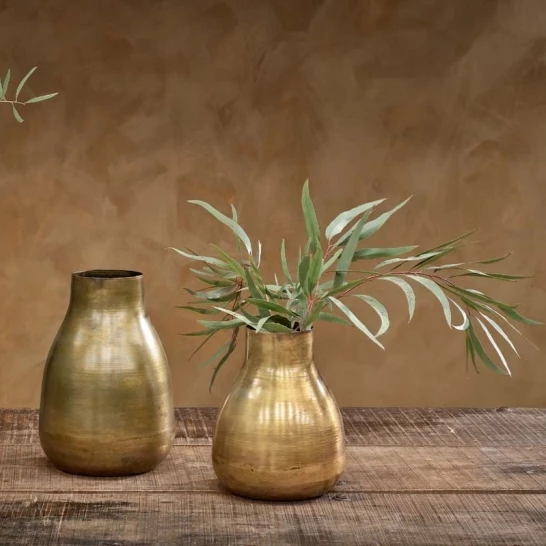 Nkuku Boro Iron Tapered Vase - Small 2 Nkuku Boro Iron Tapered Vase - Small