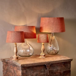 Nkuku Dia Jute Rust Lampshade - Small 5 Nkuku Dia Jute Rust Lampshade - Small