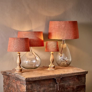 Nkuku Dia Jute Rust Lampshade - Small 3 Nkuku Dia Jute Rust Lampshade - Small