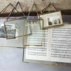 Nkuku 10x15 cm Brass and Glass Kiko Horizontal Frame