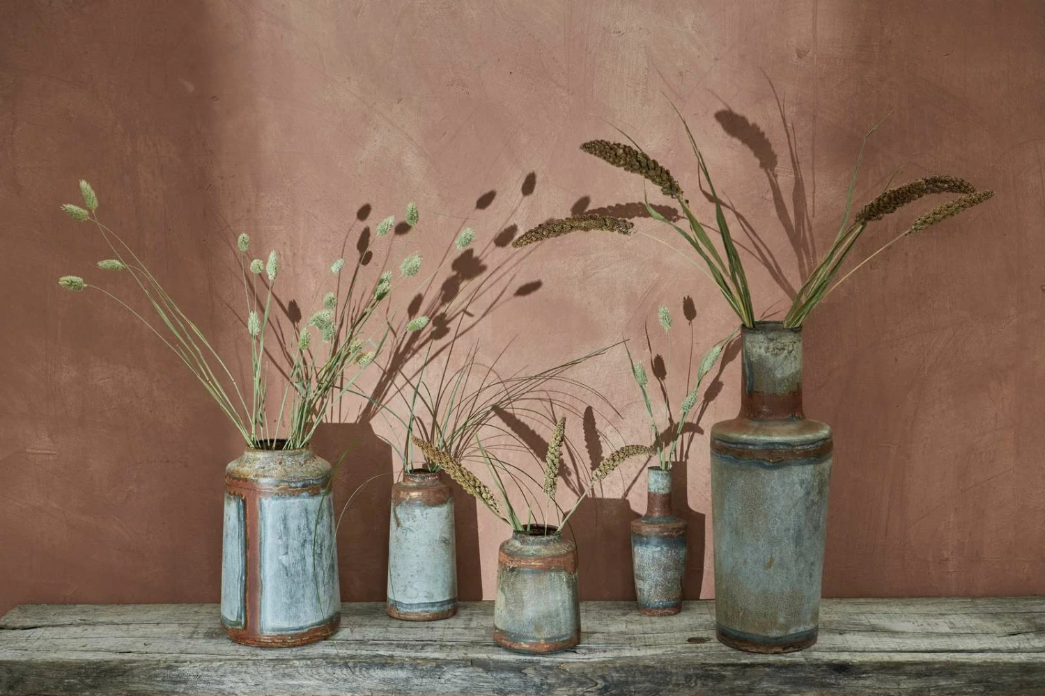 Nkuku Bennu Mini Straight Vase Large - Aged Zinc 3 Nkuku Bennu Mini Straight Vase Large - Aged Zinc