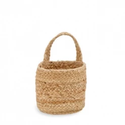 Nkuku Chapad Hemp Wide Wall Hung Basket - Small