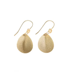 Nkuku Isa Hammered Gold Earrings