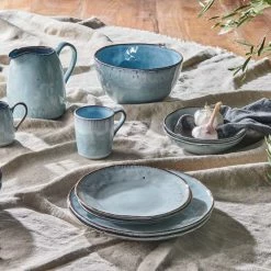 Nkuku Dusty Blue Malia Dinner Plate