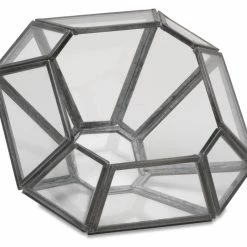 Nkuku Aketa Zinc Terrarium - Small Planter