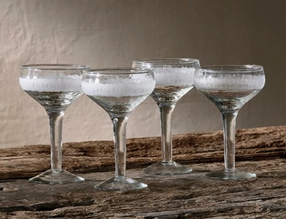 Nkuku Anara Etched Champagne Glass 3 Nkuku Anara Etched Champagne Glass