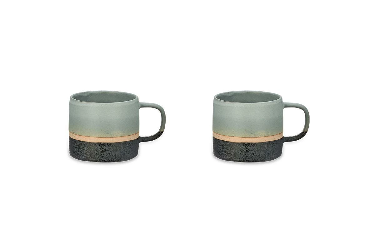 Nkuku Dusty Blue Enesta Dipped Mug 2 Nkuku Dusty Blue Enesta Dipped Mug