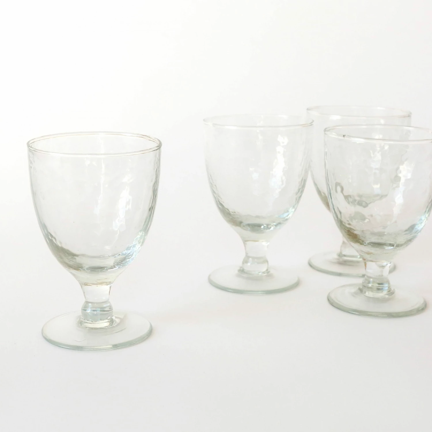 Nkuku Yala Hammered Wine Glass Set Of Four 1 Nkuku Yala Hammered Wine Glass Set Of Four