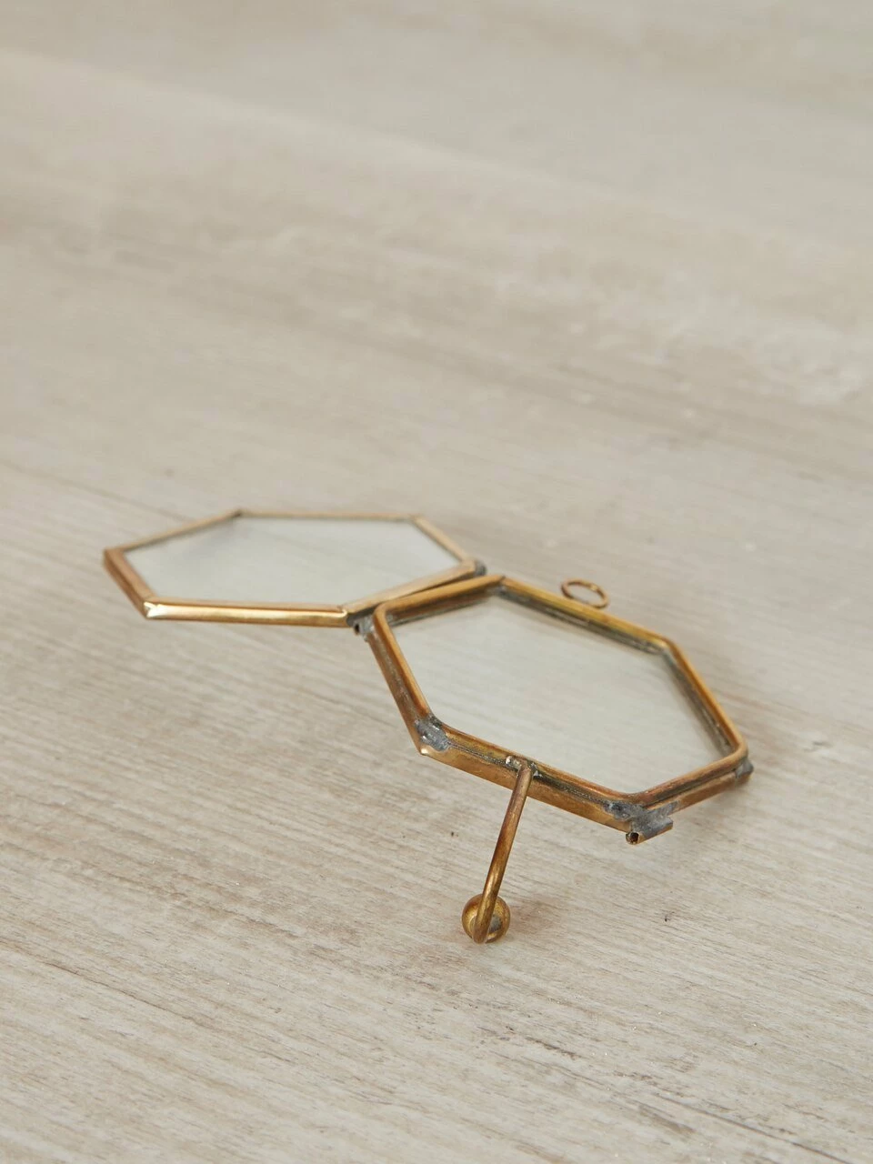 Nkuku Kiko Hexagon Antique Brass Hook 3 Nkuku Kiko Hexagon Antique Brass Hook