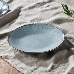 Nkuku Dusty Blue Malia Dinner Plate