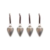 Nkuku Small Oiled Antique Khutu Baubles Set of 4