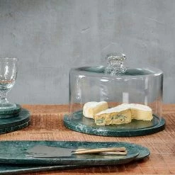 Nkuku Ovah Marble Cake Dome - Deep Green