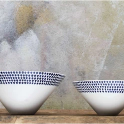 Nkuku Medium Indigo Drop Serving Bowl