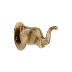 Nkuku Elephant Door Knocker Antique Brass