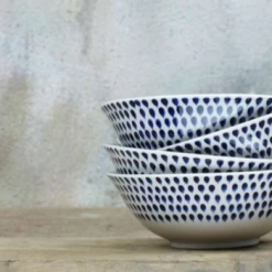 Nkuku Indigo Drop Cereal Bowl