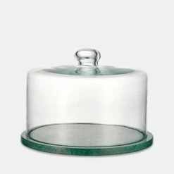 Nkuku Ovah Marble Cake Dome - Deep Green