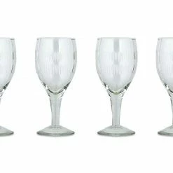 Nkuku Set of 4 Clear Mila Wine Glass
