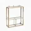 Nkuku Medium Brass and Glass Kiko Photo Box