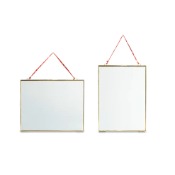 Nkuku Kiko Antique Brass Hanging Photo Frame 8 x 10