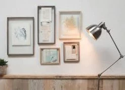 Nkuku 50x30 cm Light Wood and Glass Indu Frame