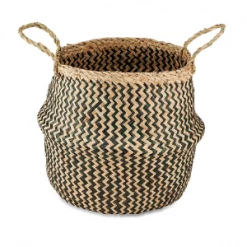 Nkuku Ekuri Basket In Black And Natural
