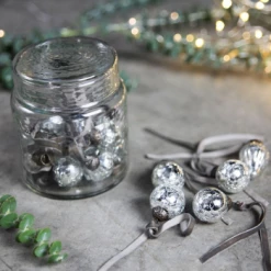 Nkuku Set of 16 Crackle Clear Adisa Bauble Jar 5 Nkuku Set of 16 Crackle Clear Adisa Bauble Jar