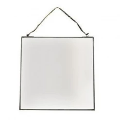 Nkuku Kiko Antique Zinc Mirror 30 x 30cm