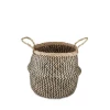 Nkuku Small Black and Natural Ekuri Basket